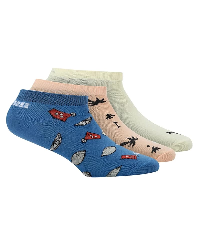 Seasonal Graphic Kids Sneaker Socks Pack Of 3