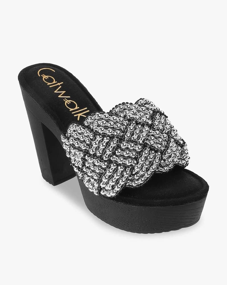 Women Round-Toe Chunky-Heeled Sandals