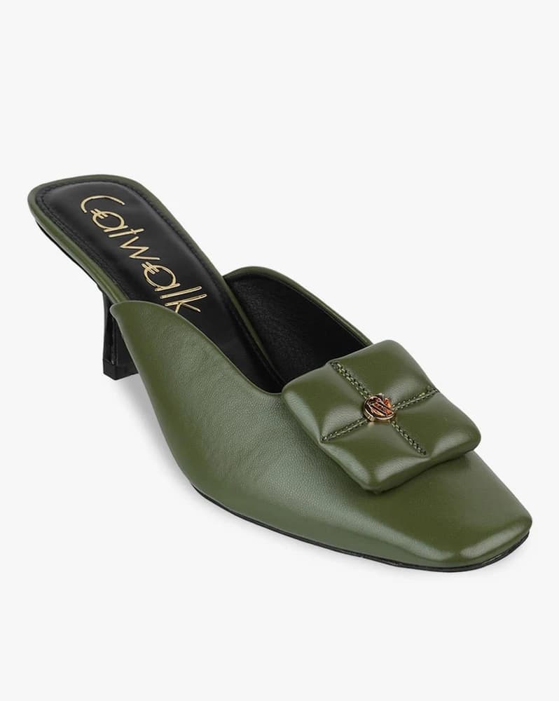 Women Slip-On Chunky-Heeled Sandals