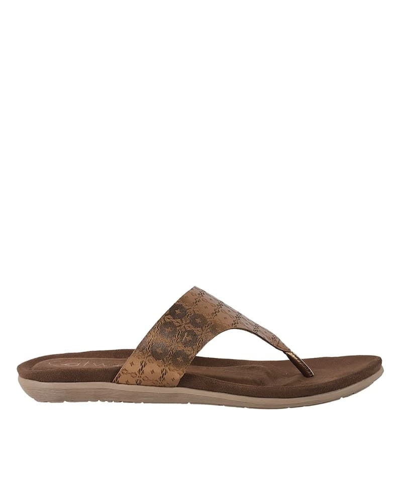 Women Patterned Thong-Strap Flat Sandals