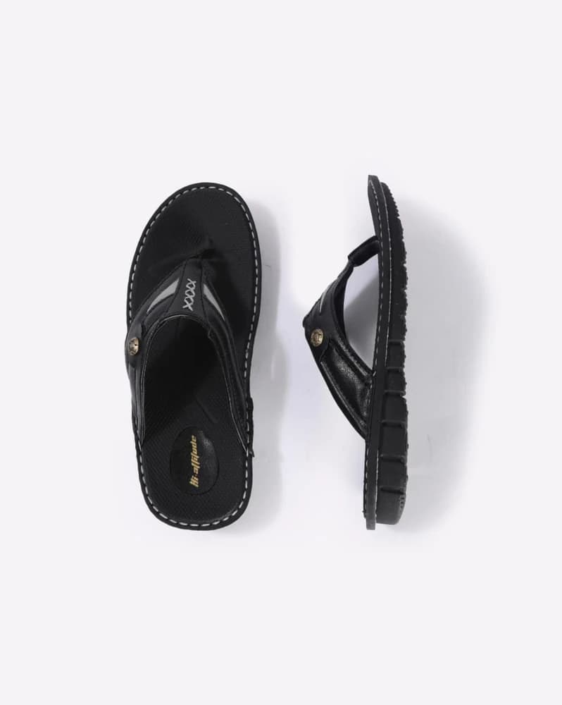 Thong-Strap Sandals with Stitch Accent
