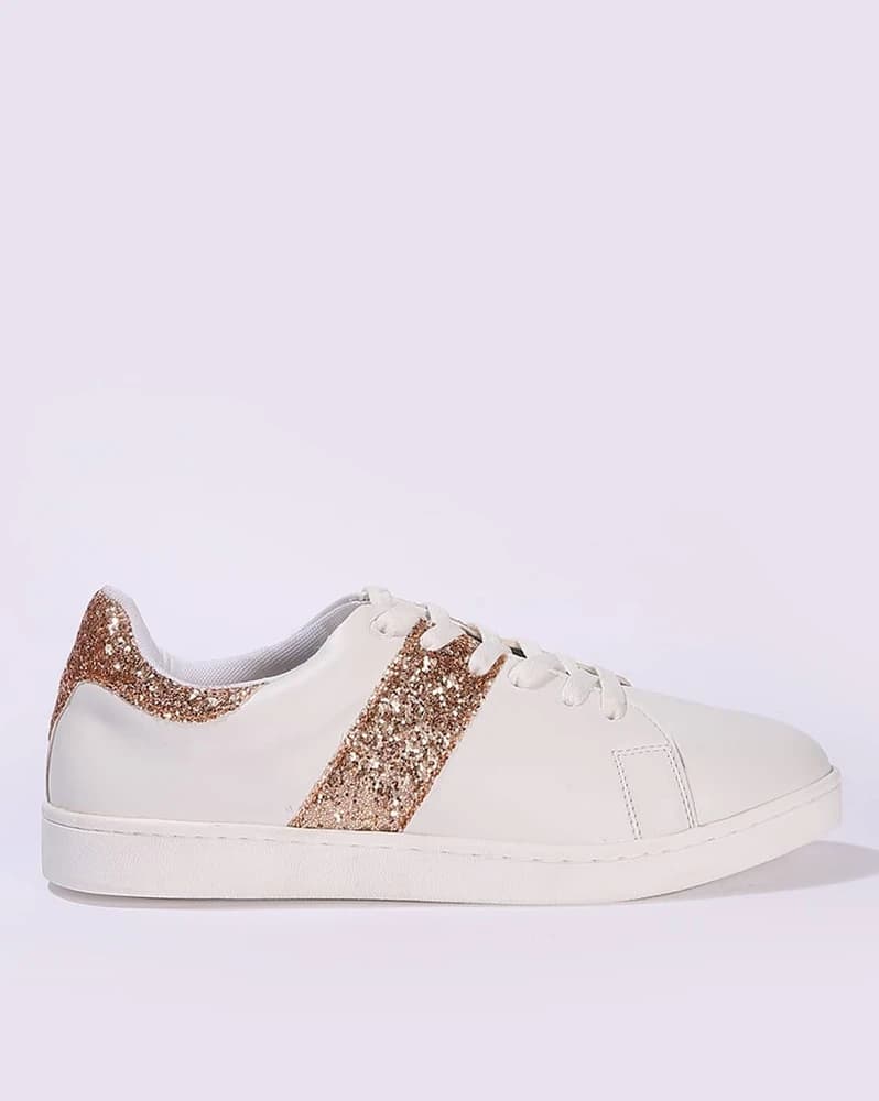 Women Embellished Lace-Up Casual Shoes