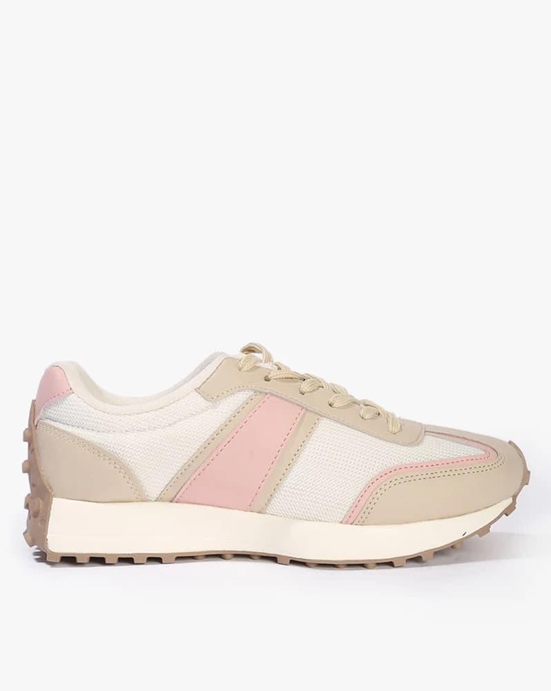 Women Colourblock Lace-Up Casual Shoes