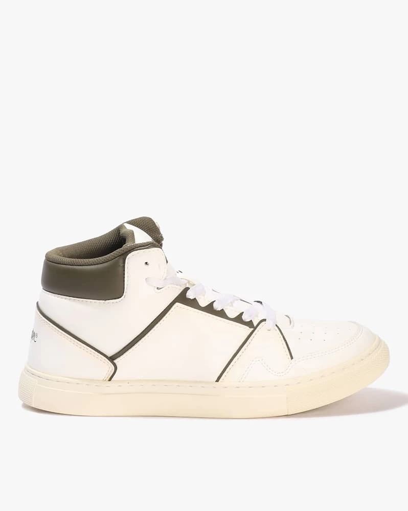 Men Mid-Top Lace-Up Shoes
