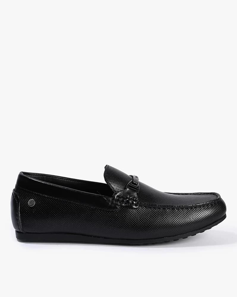 Men Slip-On Shoes with Metal Accent