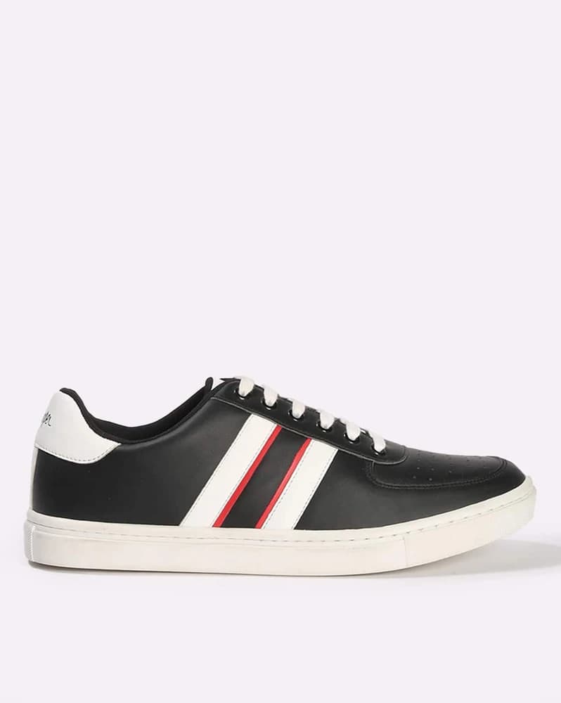Men Brand Print Lace-Up Shoes