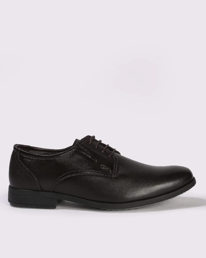Men Lace-Up Derby Formal Shoes