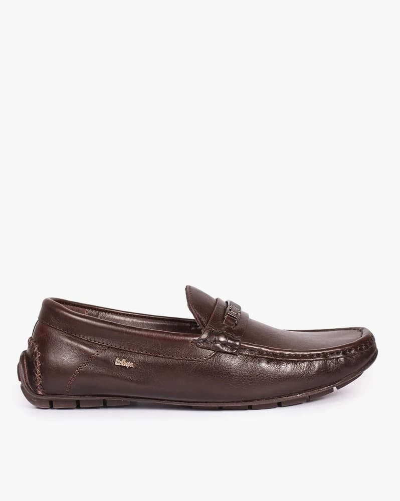 Driver Loafers with Metal Accent