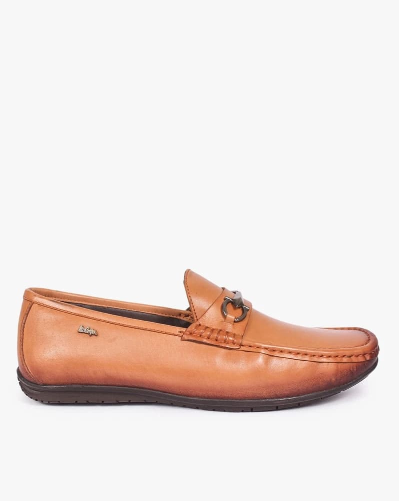 Low-Top Loafers with Metal Accent