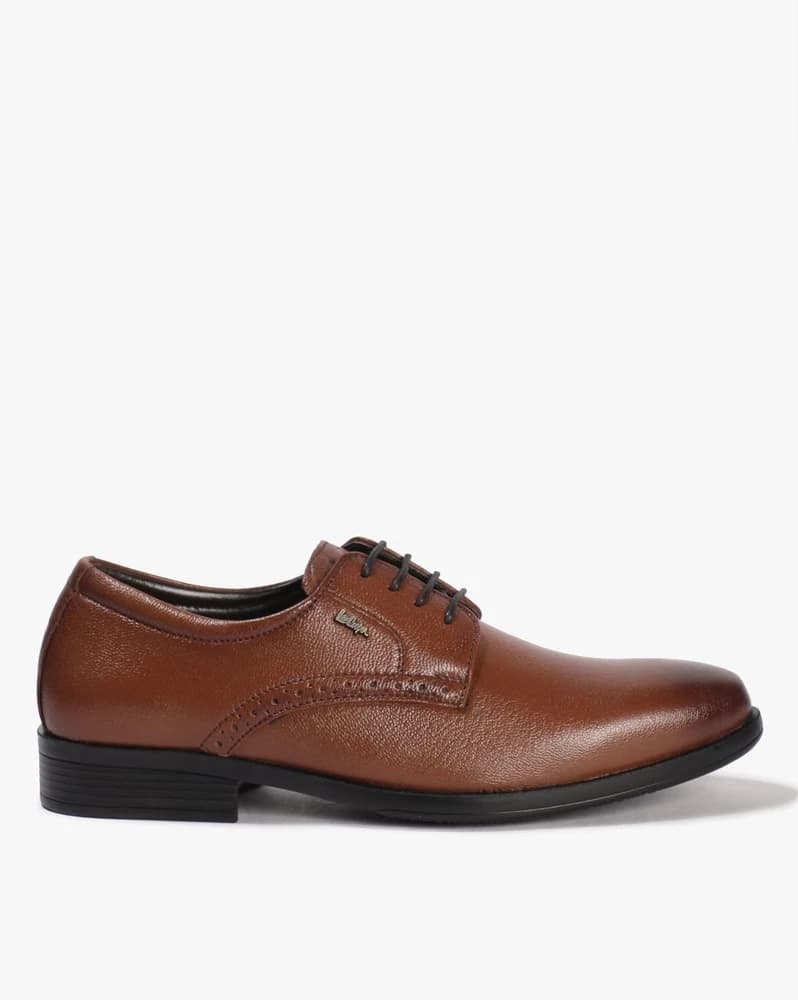 Men Almond-Toe Lace-Up Shoes