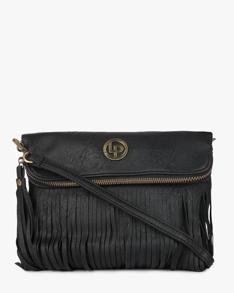 Fringed Satchel with Detachable Sling