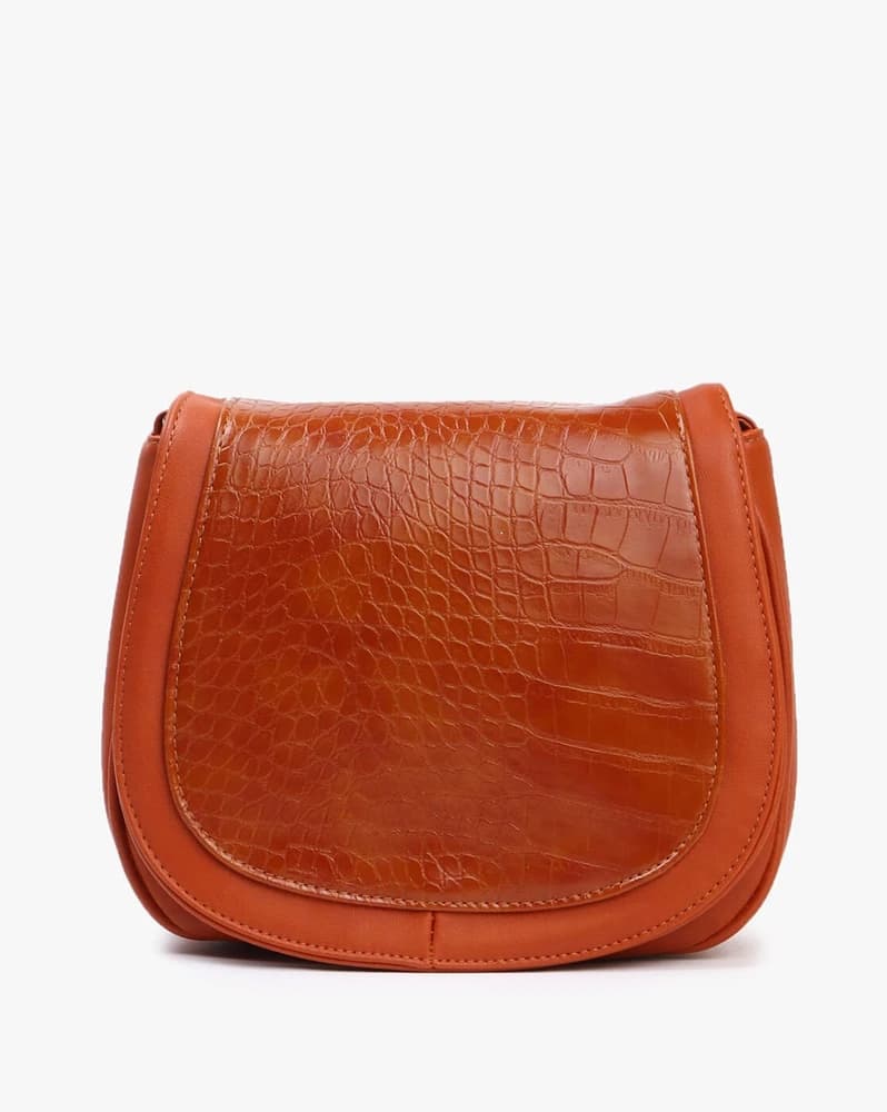 Reptilian Pattern Sling Bag with Adjustable Strap
