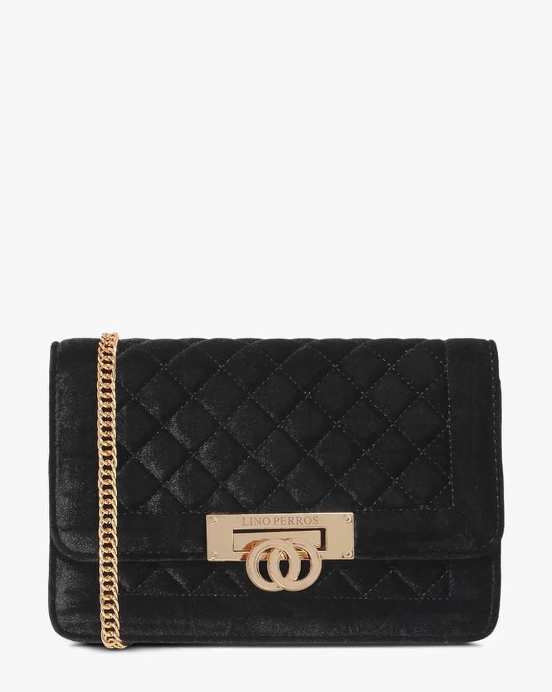 Quilted Sling Bag with Detachable Chain Strap