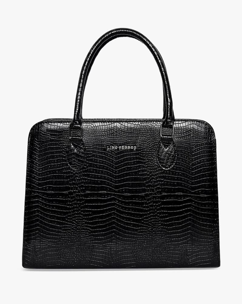 Women Croc-Embossed Shoulder Bag