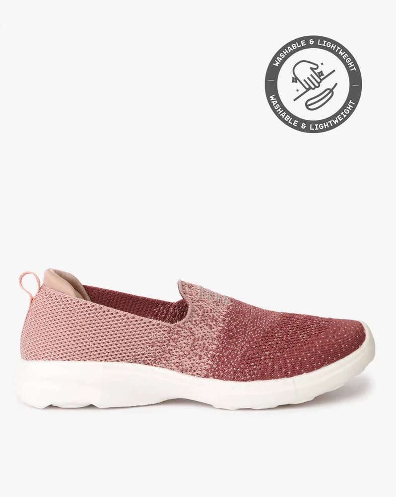 Textured Slip-On Walking Shoes