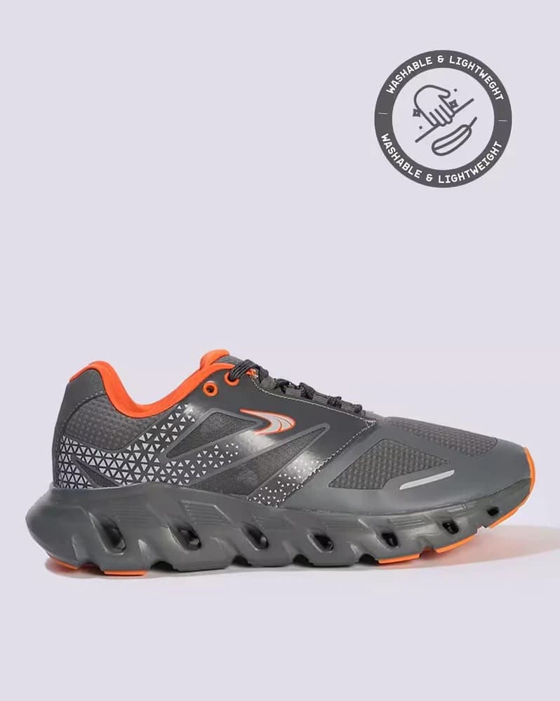 Men Recrun Lace-Up Running Shoes