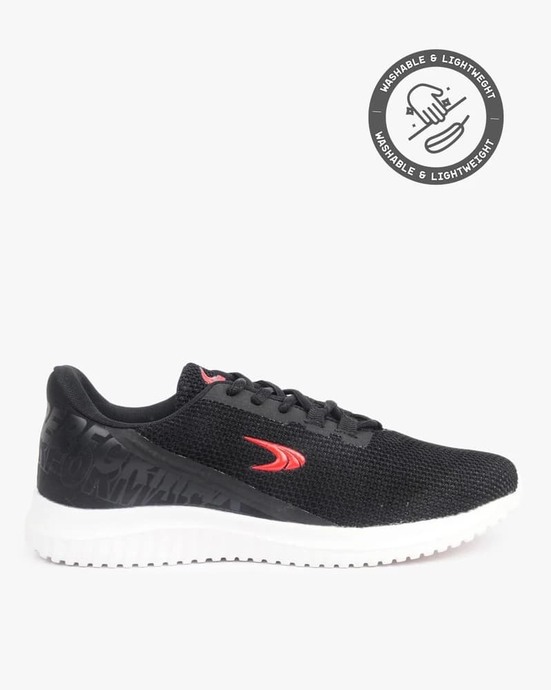 Textured Lace-Up Performance Shoes
