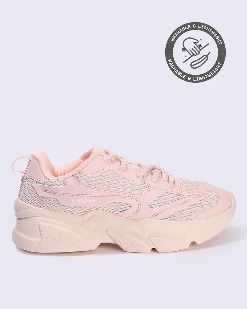 Women Round-Toe Lace-Up Performance Shoes