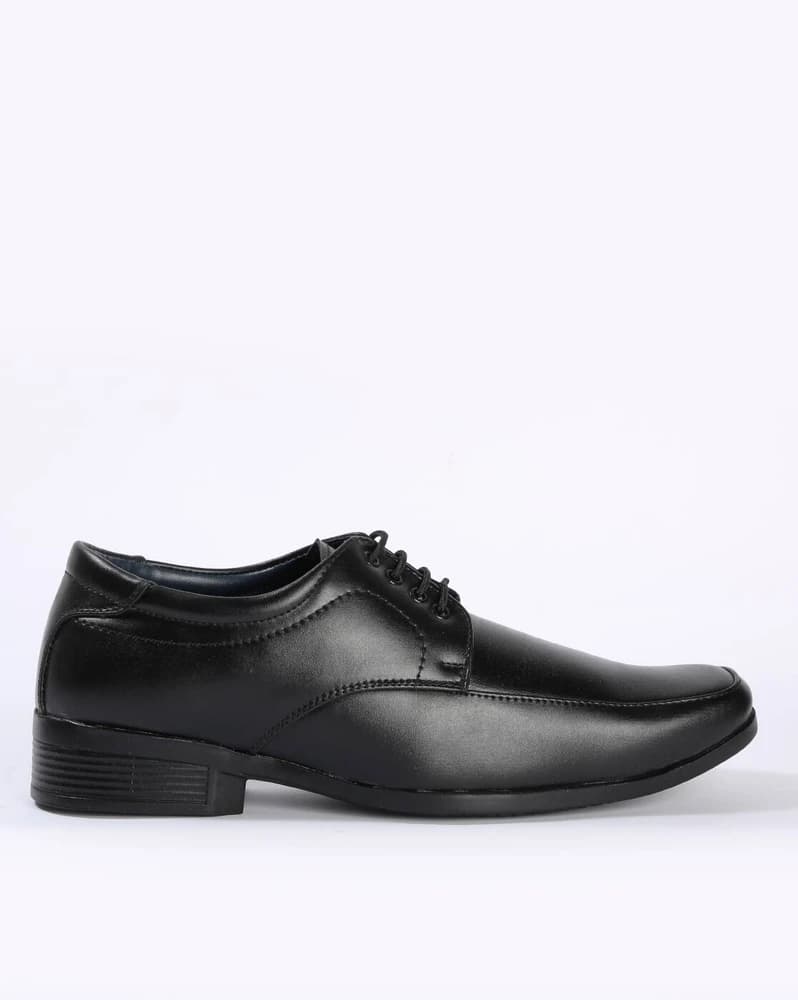 Panelled Lace-Up Derby Shoes