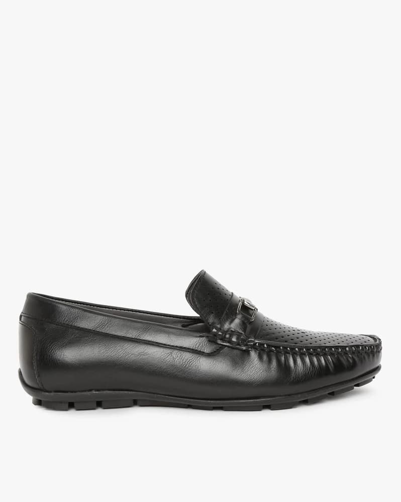 Perforated Slip-On Formal Shoes