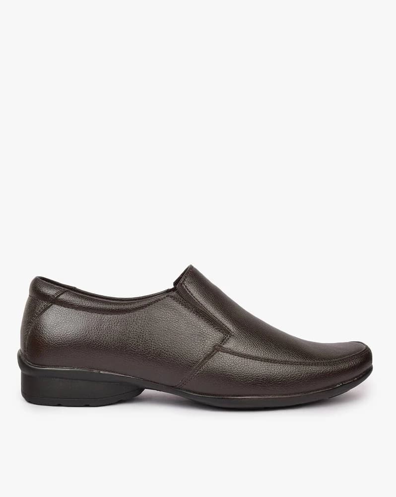 Slip-On Square-Toe Formal Shoes
