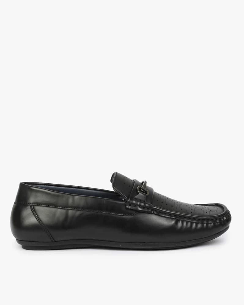 Slip-On Shoes with Metallic Accent