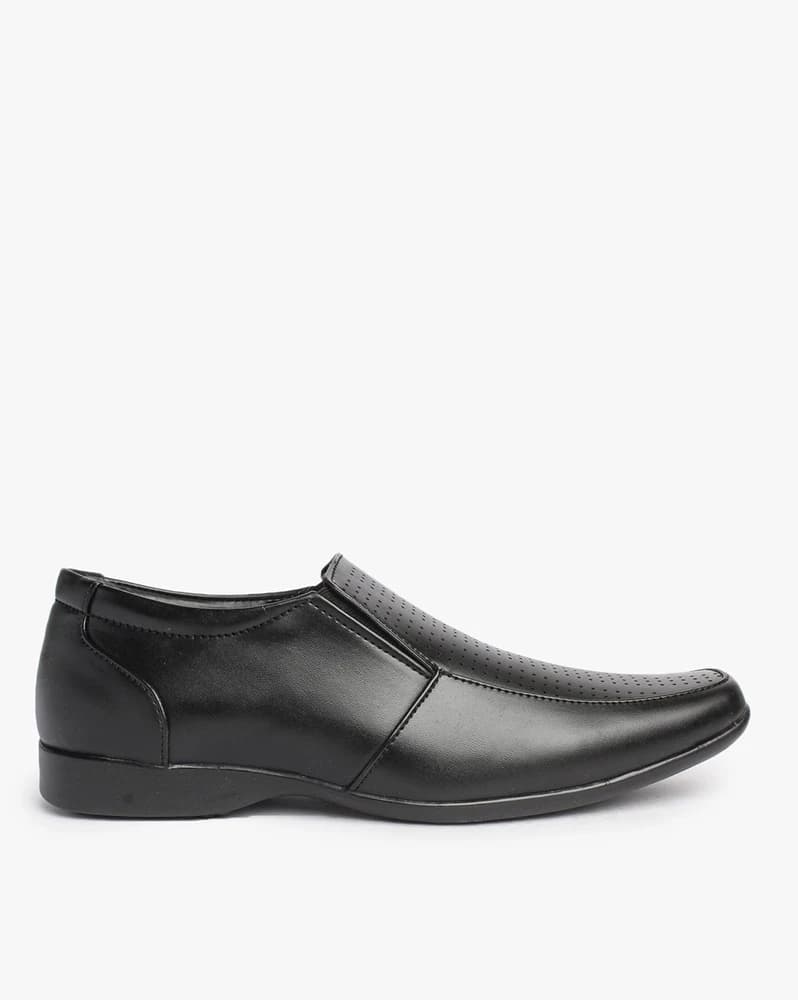 Slip-On Shoes with Perforations