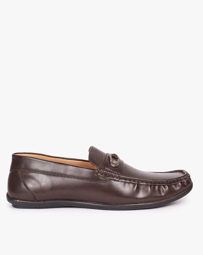 Men Slip-On Shoes with Metal Accent