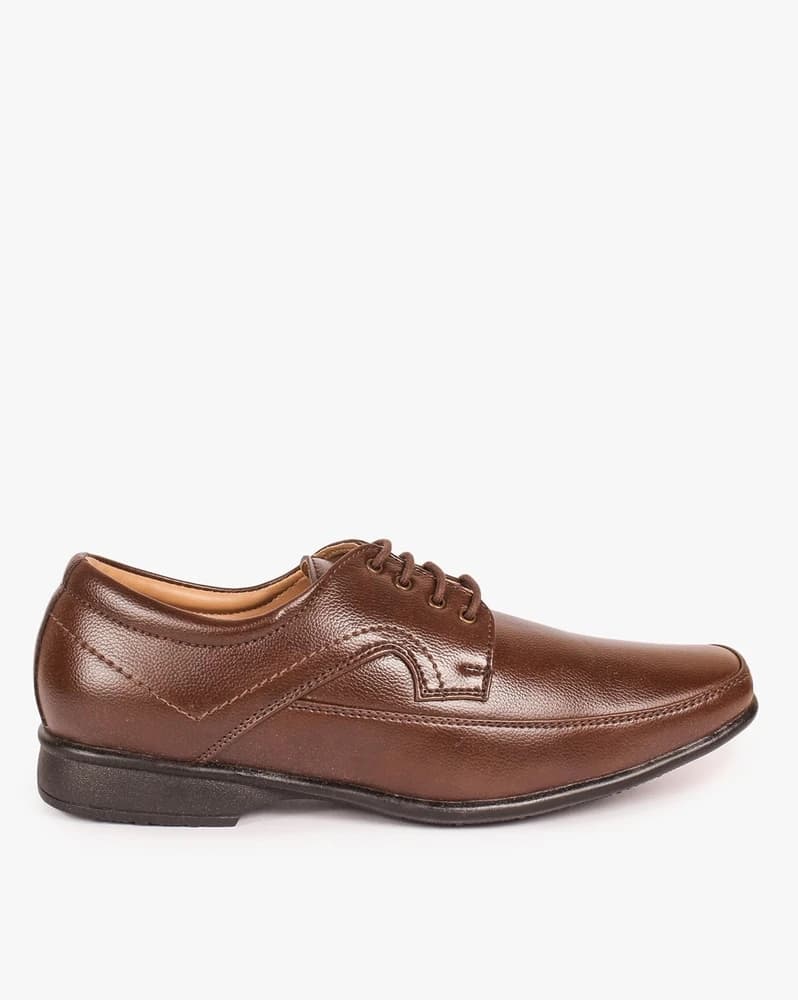 Men Lace-Up Derby Shoes