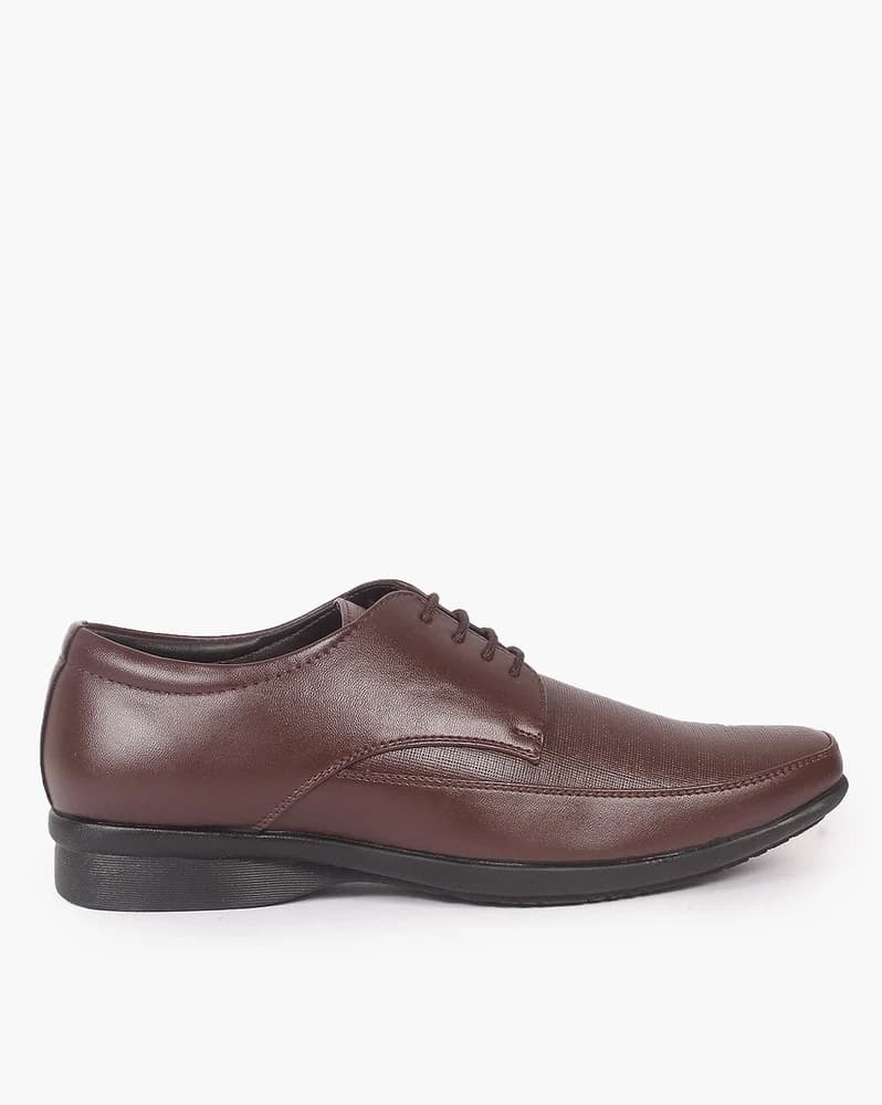 Men Low-Top Lace-Up Derby Shoes