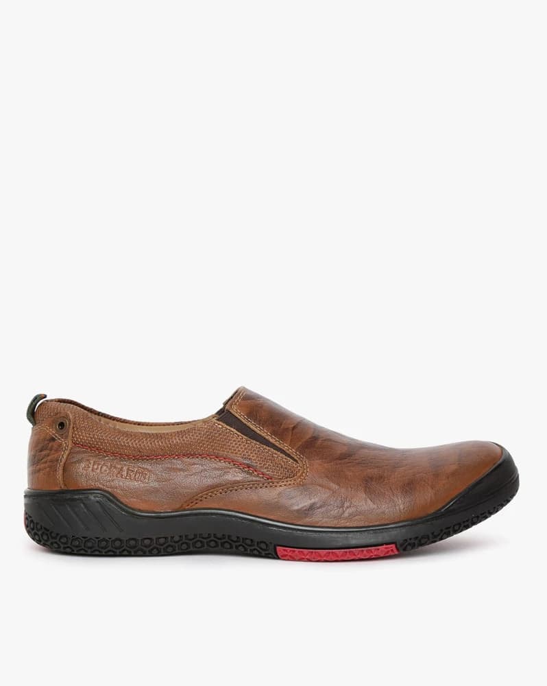 Slip-On Shoes with Elasticated Gussets