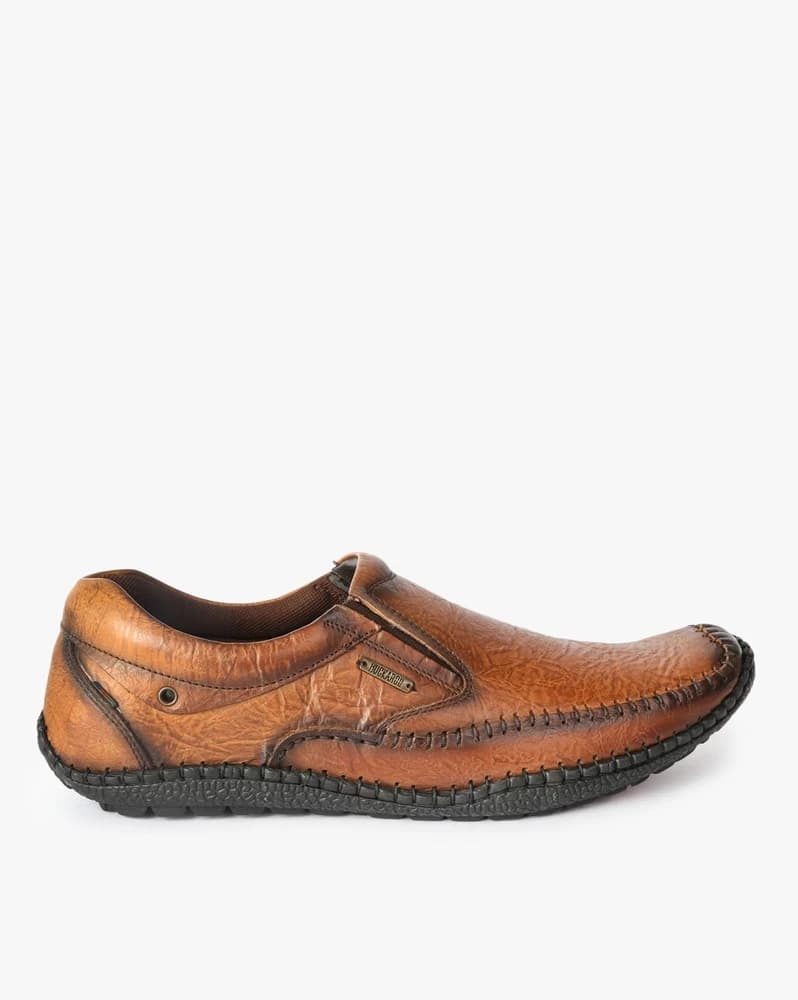 Slip-On Shoes with Metal Accent