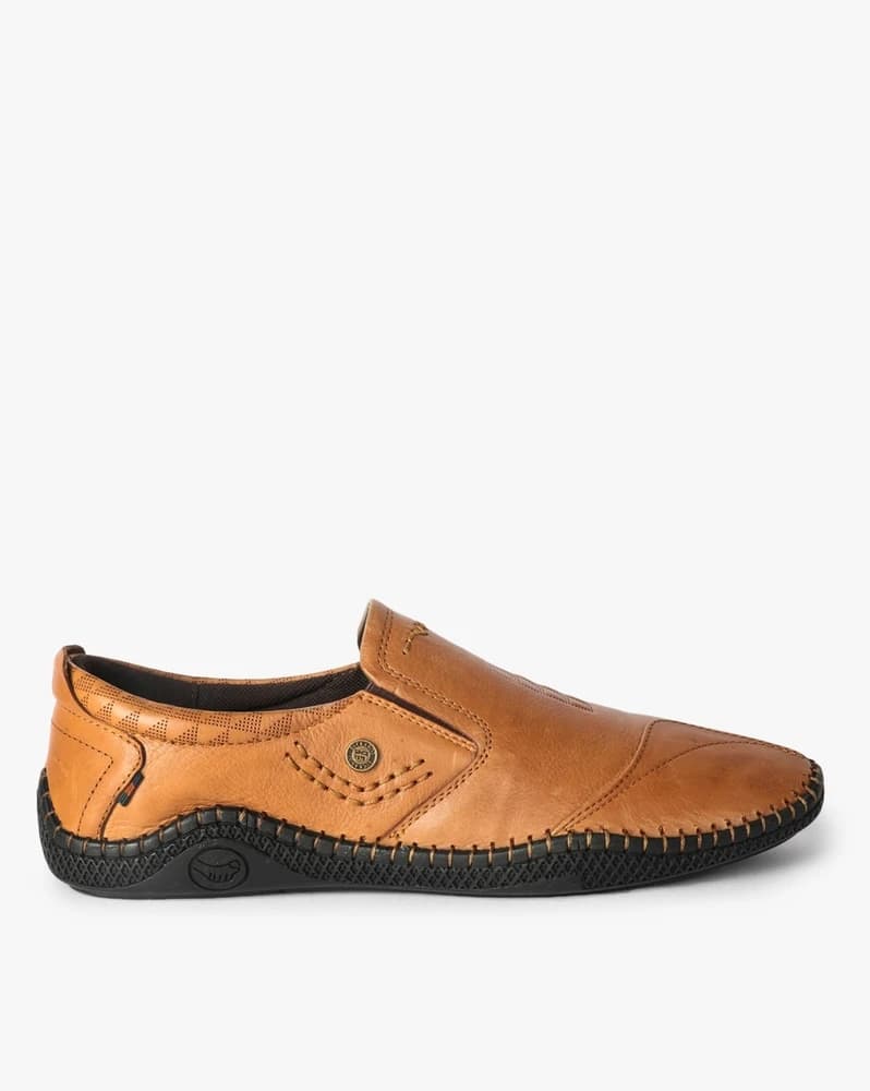 Slip-On Shoes with Metal Accent