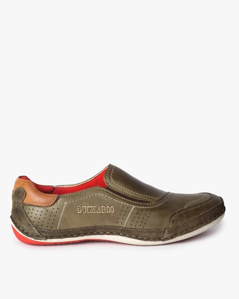 Panelled Slip-On Casual Shoes