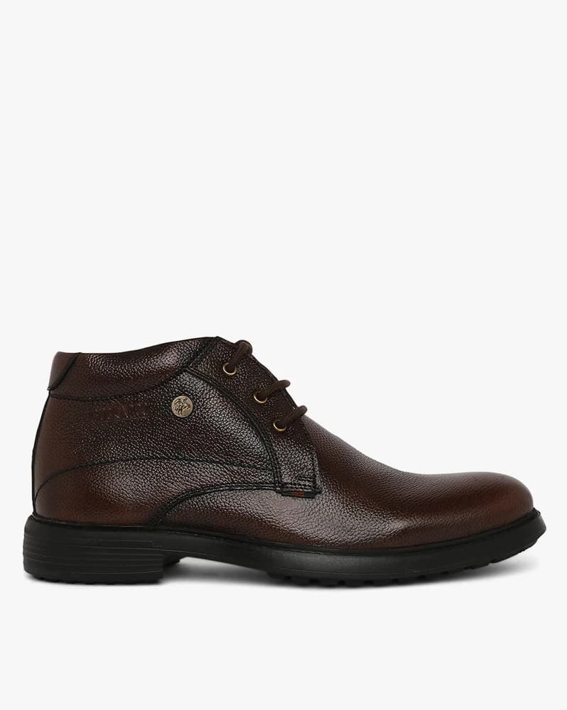Men Mid-Top Lace-Up Shoes