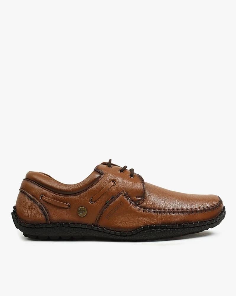 Men Lace-Up Shoes with Mock Stitches