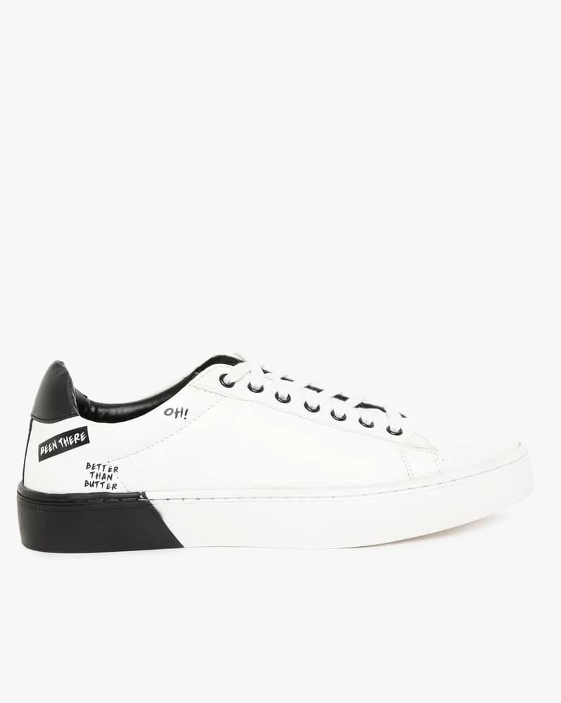 Low-Top Lace-Up Casual Shoes