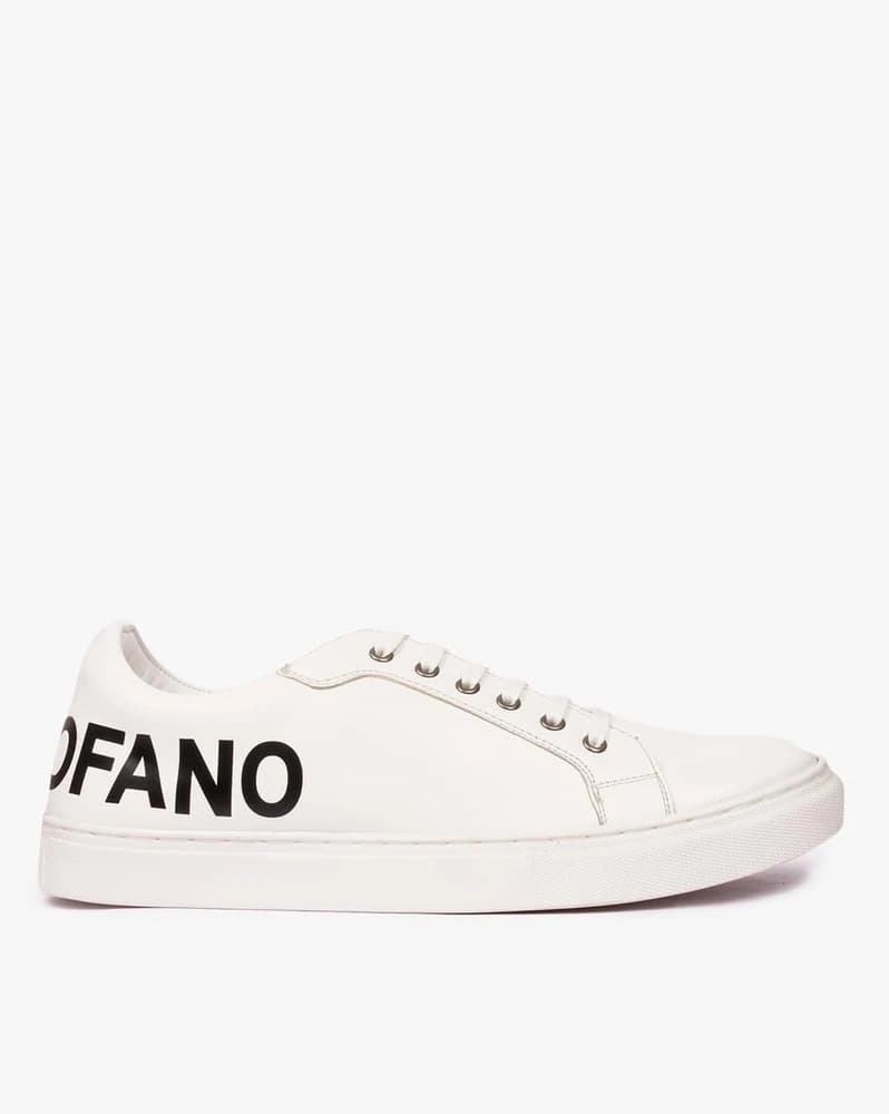 Brand Print Lace-Up Shoes