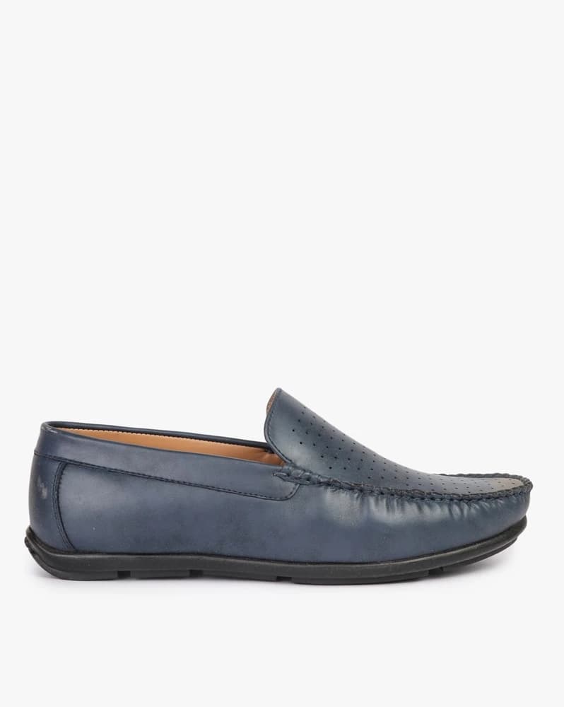 Perforated Slip-On Casual Shoes