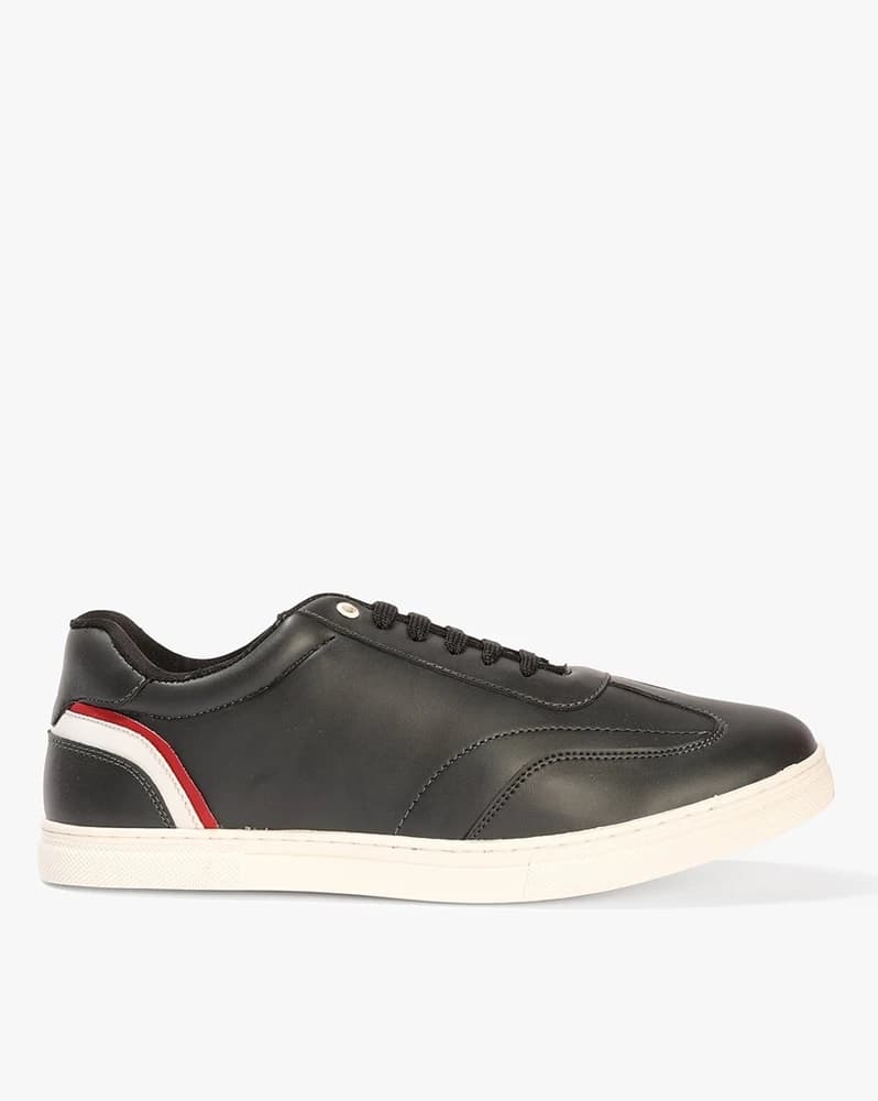 Men Low-Top Lace-Up Casual Shoes