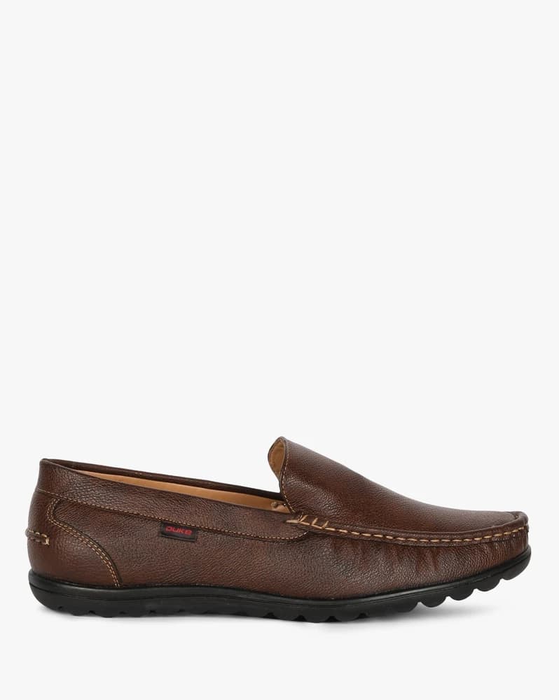 Textured Slip-On Mocassins