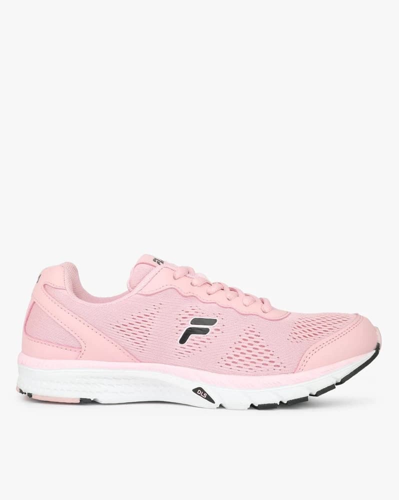 Panelled Lace-Up Sports Shoes