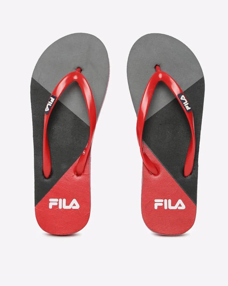 Colourblock Thong-Strap Flip-Flops