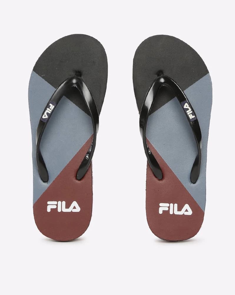 Colourblock Thong-Strap Flip-Flops