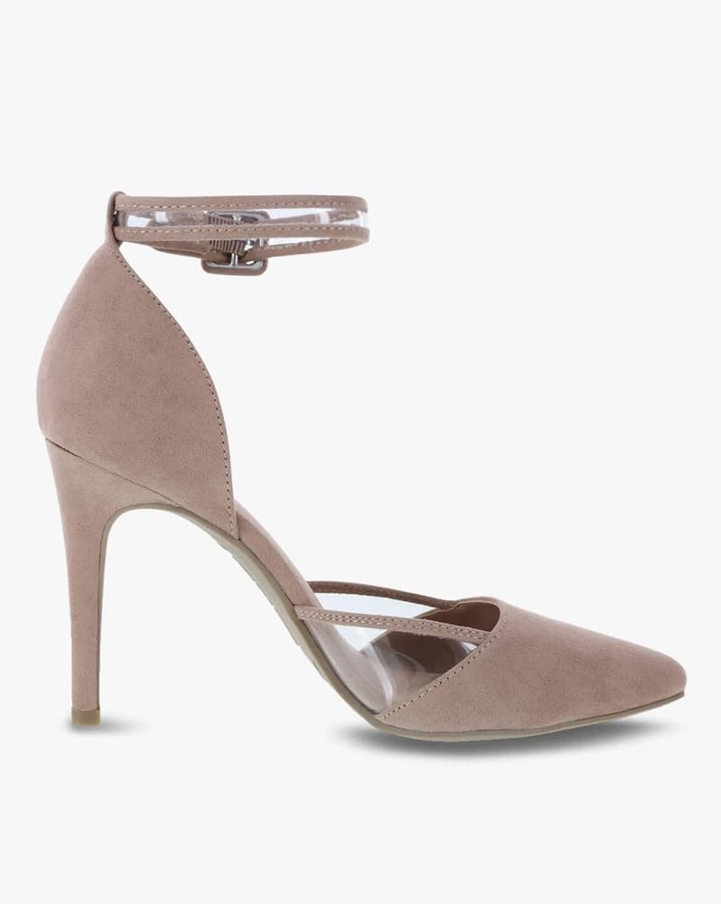 D'orsay Pumps with Ankle Strap