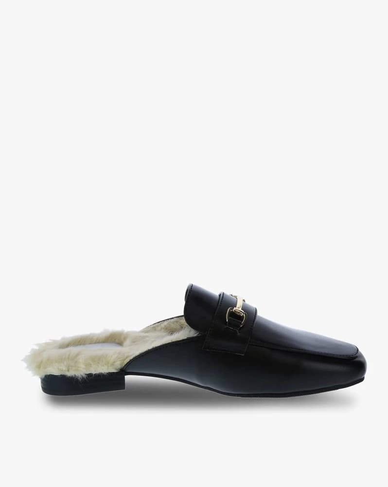Women W15 Mules with Metal Accent