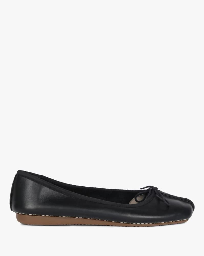 Freckle Ice Leather Ballerinas