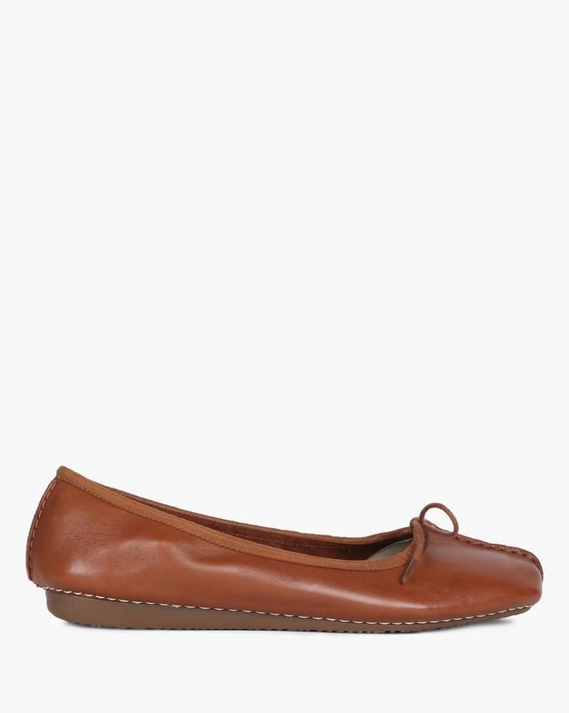 Freckle Ice Leather Ballerinas