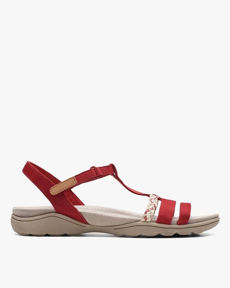 Women Amanda Tealite Leather Slingback Sandals
