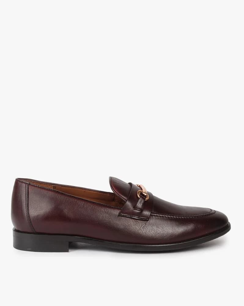 Slip-On Shoes with Metal Accent